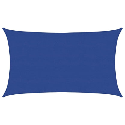 Sunshade Sail 160 g/m² Rectangular Blue 5x8 m HDPE