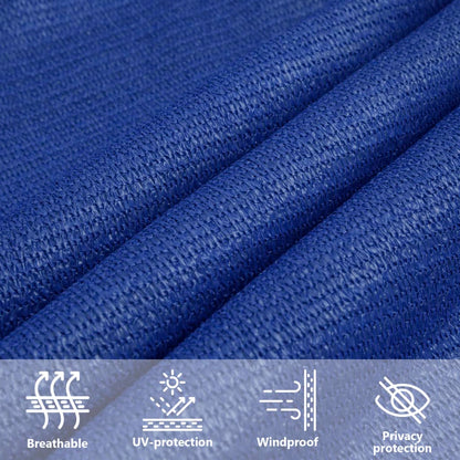 Sunshade Sail 160 g/m² Blue 2.5x2.5x3.5 m HDPE