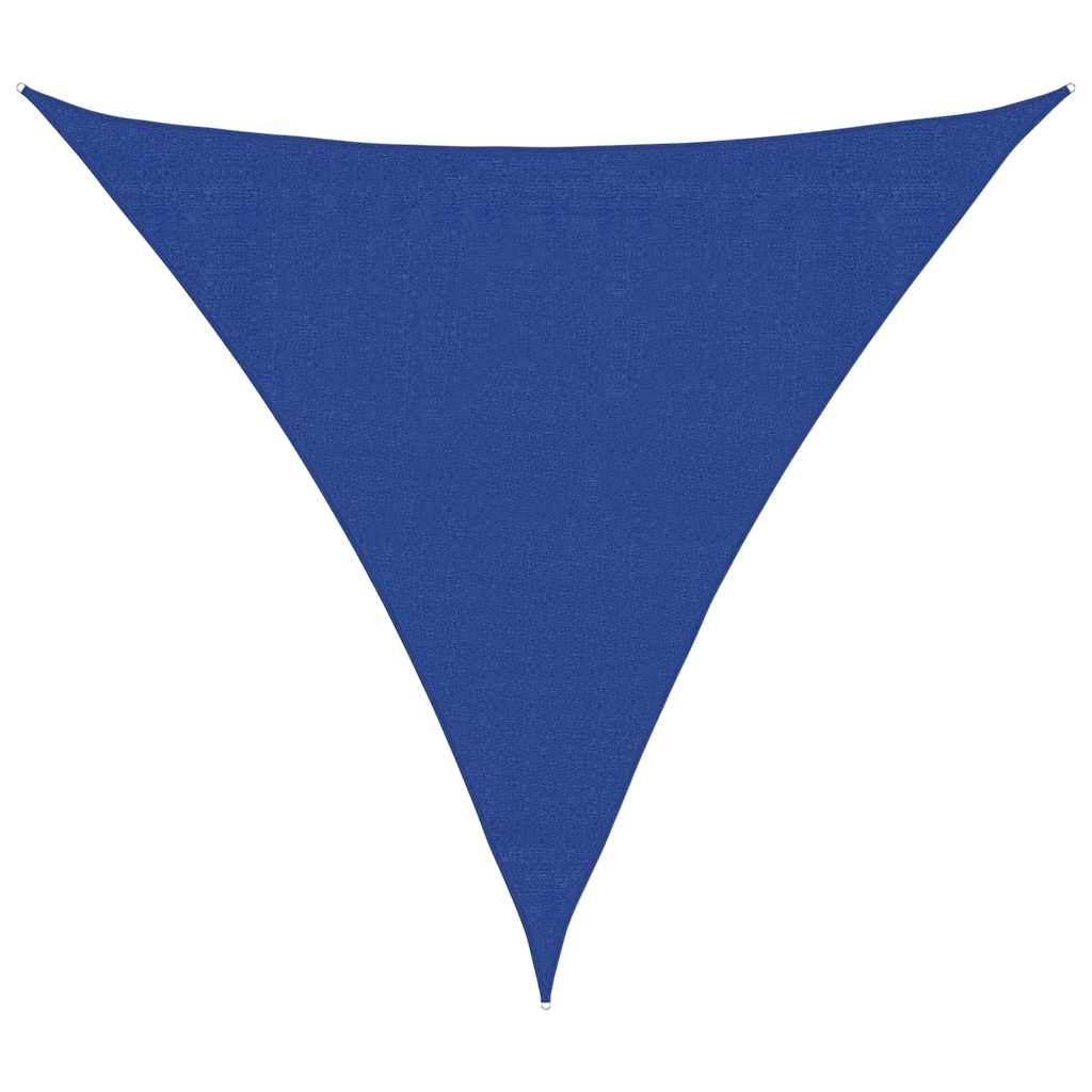 Sunshade Sail 160 g/m² Triangular Blue 3.6x3.6x3.6 m HDPE