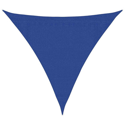 Sunshade Sail 160 g/m² Triangular Blue 3.6x3.6x3.6 m HDPE