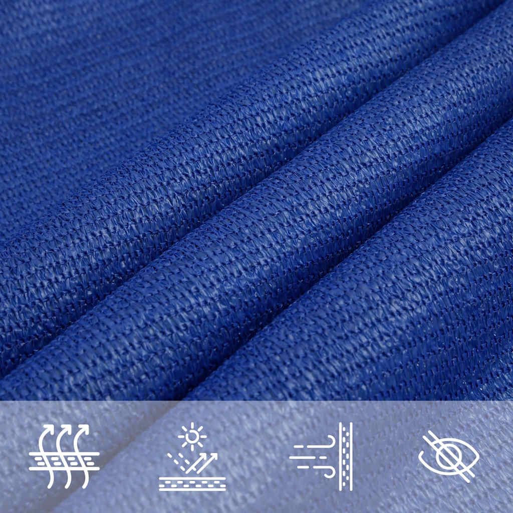 Sunshade Sail 160 g/m² Triangular Blue 4.5x4.5x4.5 m HDPE