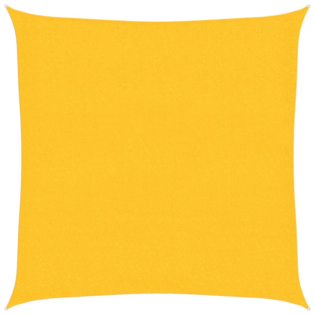 Sunshade Sail 160 g/m² Yellow 3x3 m HDPE