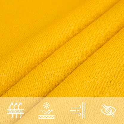 Sunshade Sail 160 g/m² Yellow 3.6x3.6 m HDPE