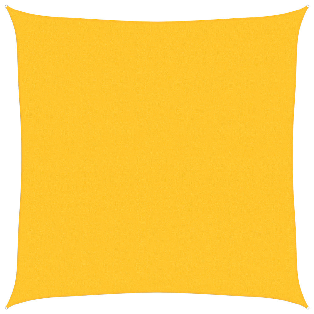 Sunshade Sail 160 g/m² Square Yellow 6x6 m HDPE