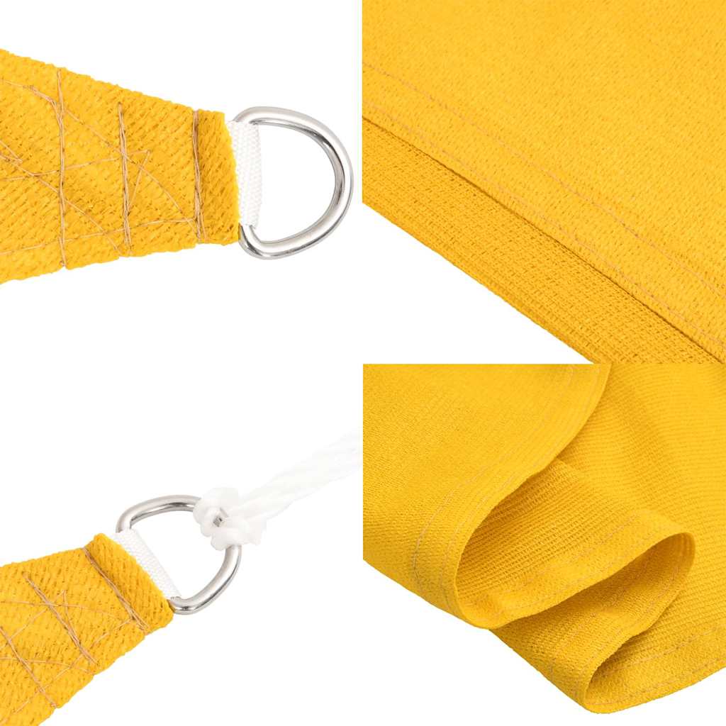 Sunshade Sail 160 g/m² Square Yellow 6x6 m HDPE