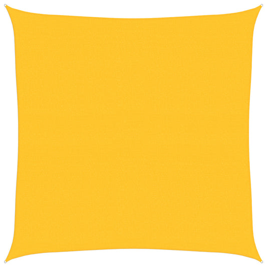 Sunshade Sail 160 g/m² Square Yellow 7x7 m HDPE