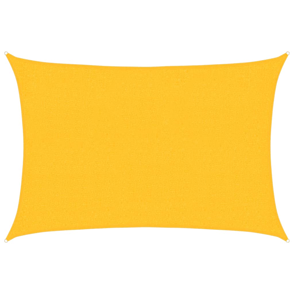 Sunshade Sail 160 g/m² Rectangular Yellow 2x2.5 m HDPE