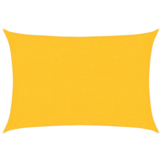 Sunshade Sail 160 g/m² Rectangular Yellow 2x2.5 m HDPE