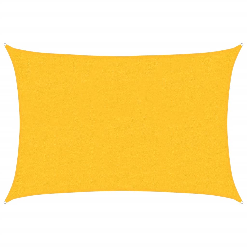 Sunshade Sail 160 g/m² Rectangular Yellow 2x3 m HDPE