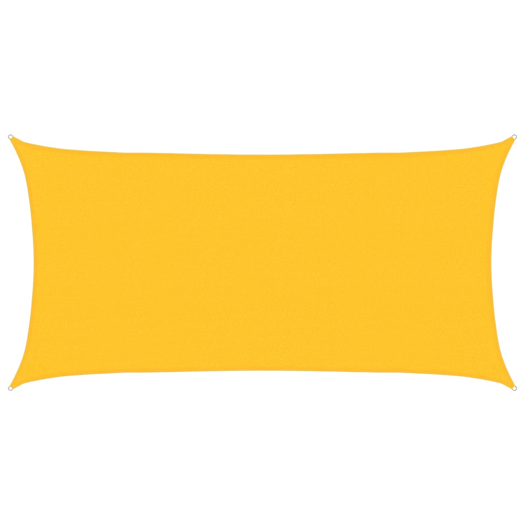 Sunshade Sail 160 g/m² Rectangular Yellow 2x3.5 m HDPE