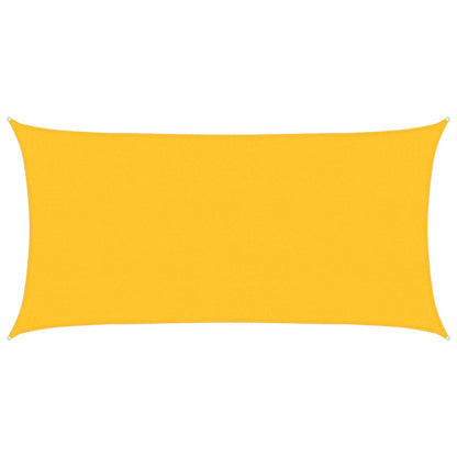 Sunshade Sail 160 g/m² Rectangular Yellow 2x3.5 m HDPE