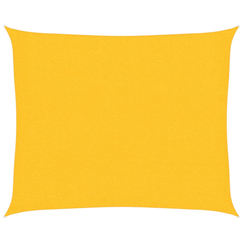 Sunshade Sail 160 g/m² Yellow 2.5x3 m HDPE