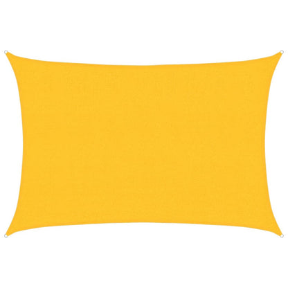 Sunshade Sail 160 g/m² Yellow 2.5x3.5 m HDPE