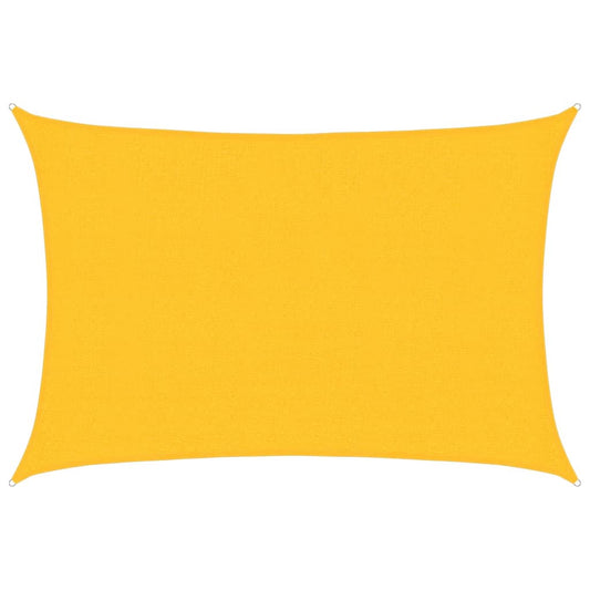 Sunshade Sail 160 g/m² Yellow 2.5x3.5 m HDPE