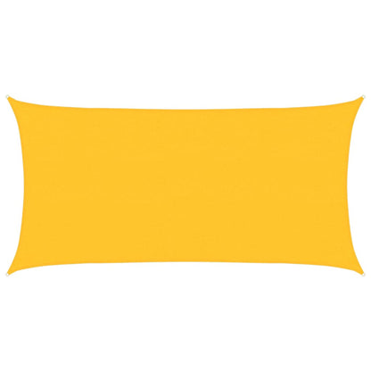 Sunshade Sail 160 g/m² Yellow 2.5x5 m HDPE