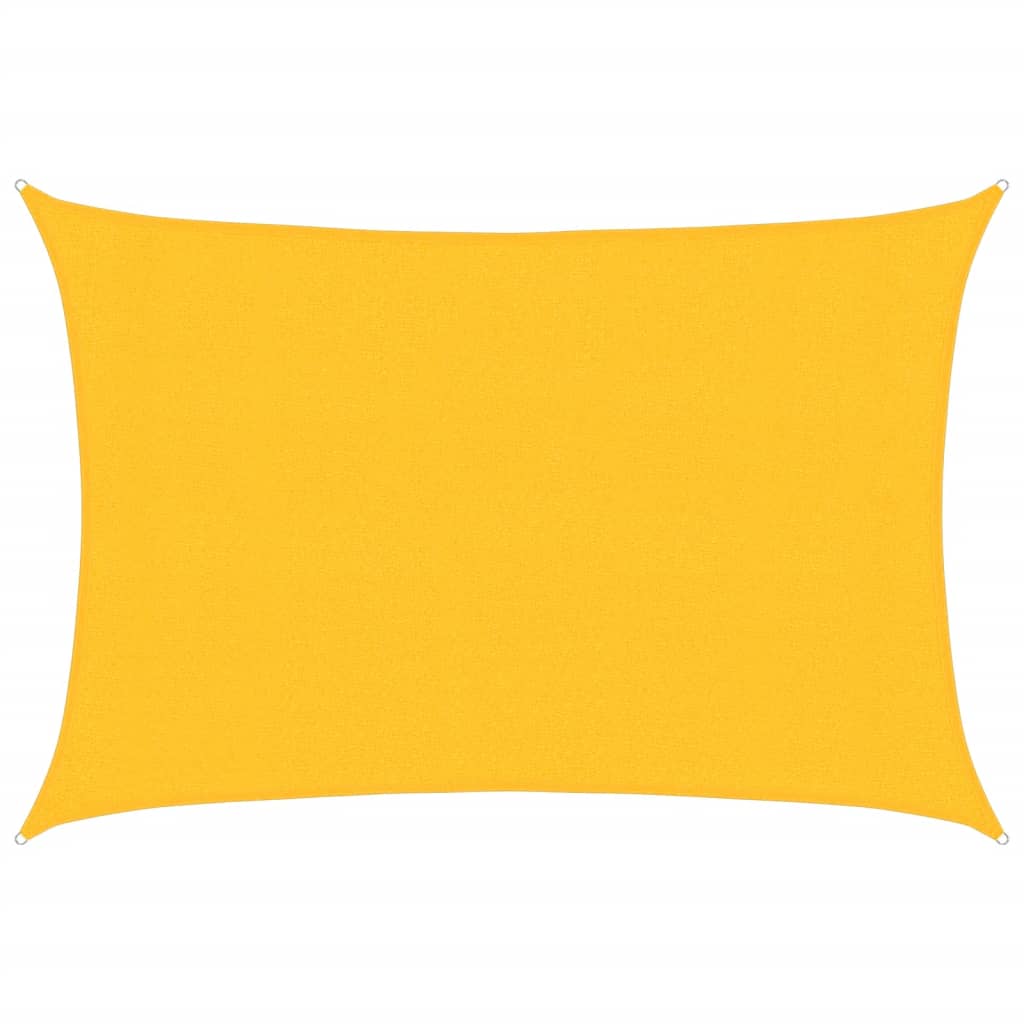 Sunshade Sail 160 g/m² Yellow 3x4 m HDPE