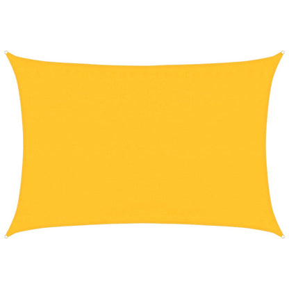 Sunshade Sail 160 g/m² Rectangular Yellow 3.5x4.5 m HDPE