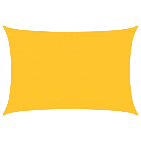 Sunshade Sail 160 g/m² Rectangular Yellow 3.5x4.5 m HDPE