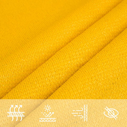 Sunshade Sail 160 g/m² Rectangular Yellow 3.5x5 m HDPE
