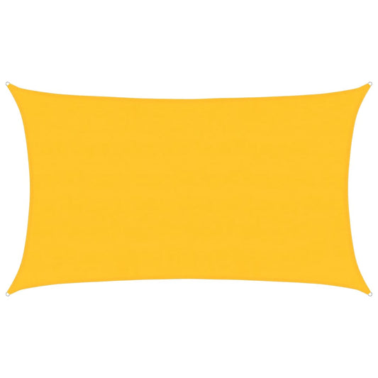 Sunshade Sail 160 g/m² Rectangular Yellow 5x8 m HDPE