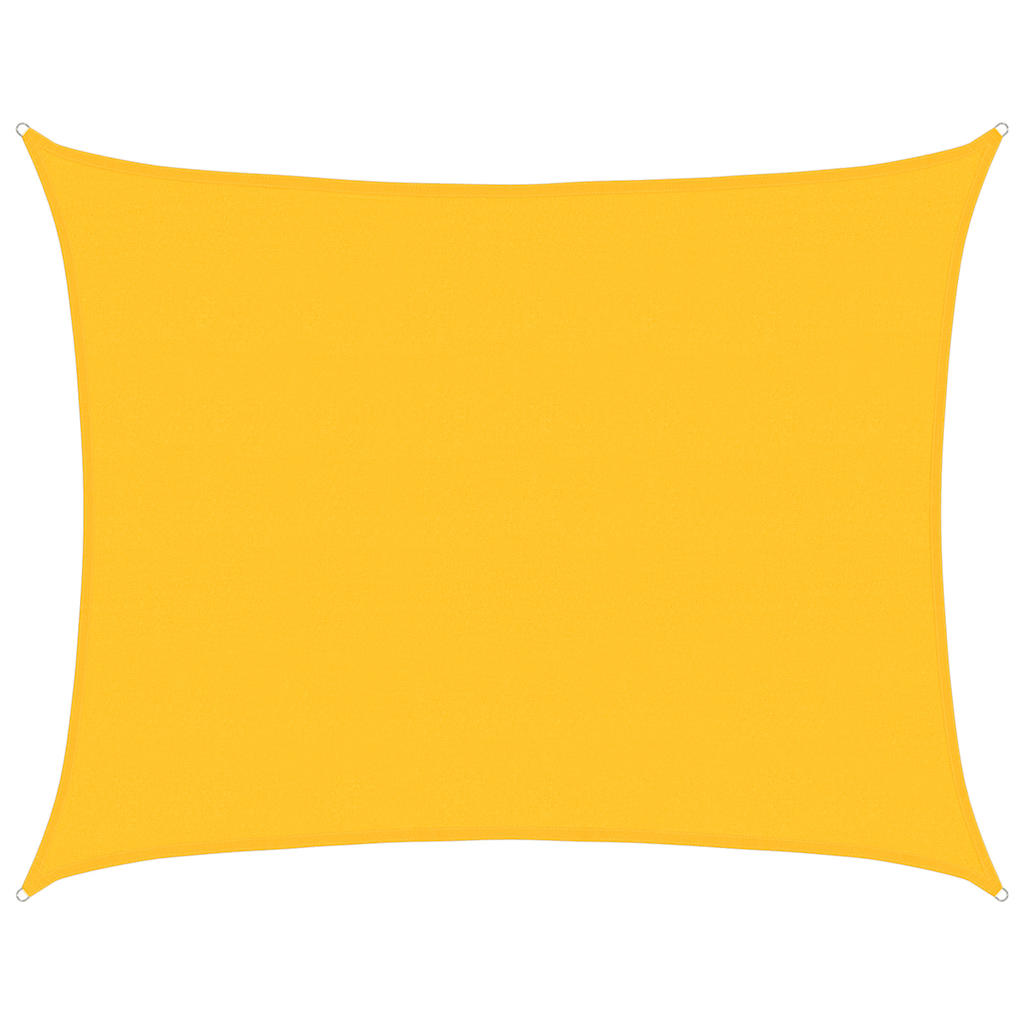 Sunshade Sail 160 g/m² Rectangular Yellow 6x8 m HDPE