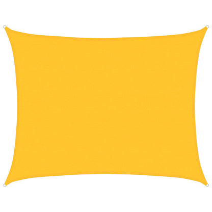 Sunshade Sail 160 g/m² Rectangular Yellow 6x8 m HDPE