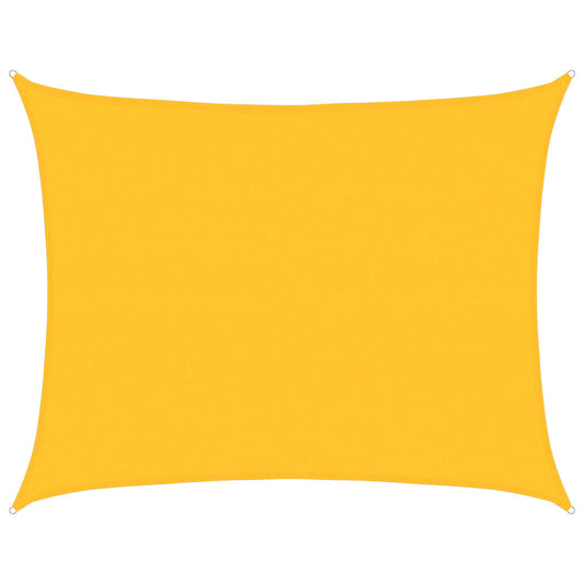 Sunshade Sail 160 g/m² Rectangular Yellow 6x8 m HDPE
