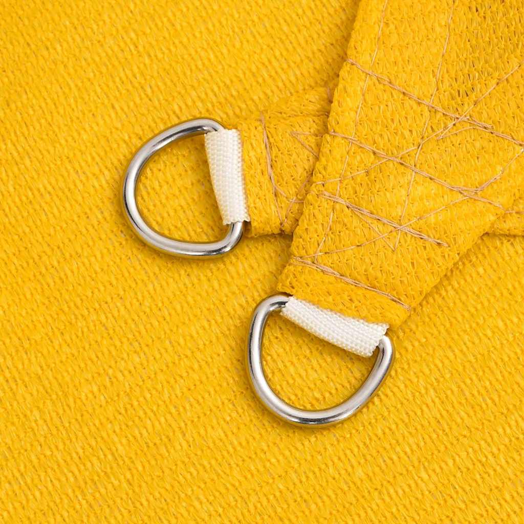 Sunshade Sail 160 g/m² Rectangular Yellow 6x8 m HDPE