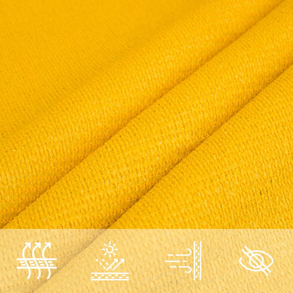Sunshade Sail 160 g/m² Rectangular Yellow 6x8 m HDPE