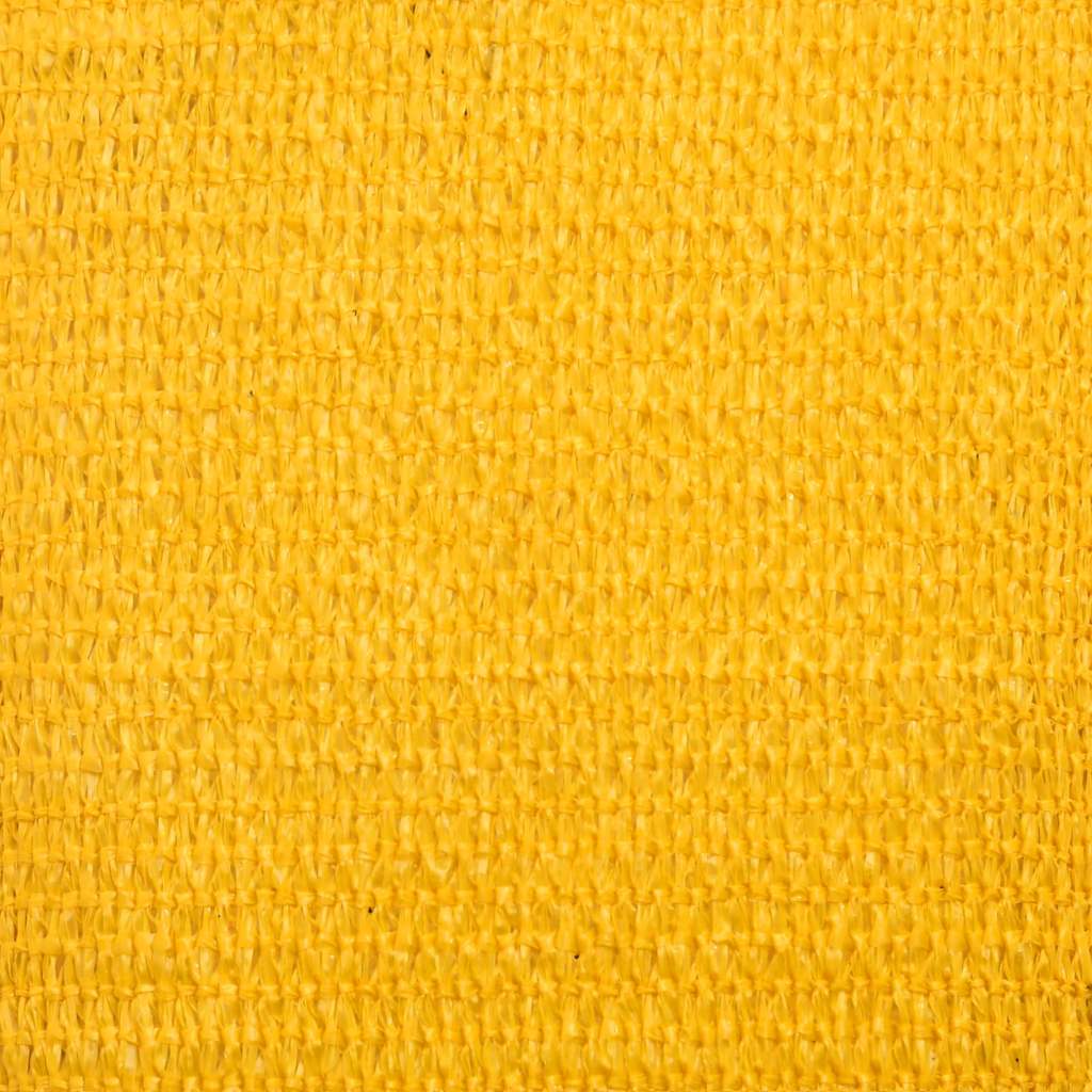 Sunshade Sail 160 g/m² Triangular Yellow 2.5x2.5x3.5 m HDPE