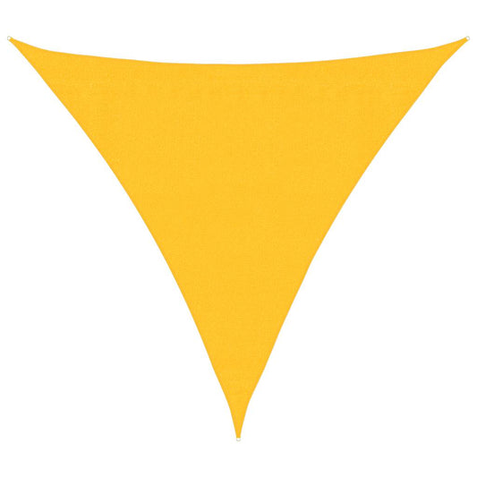 Sunshade Sail 160 g/m² Triangular Yellow 3x3x3 m HDPE