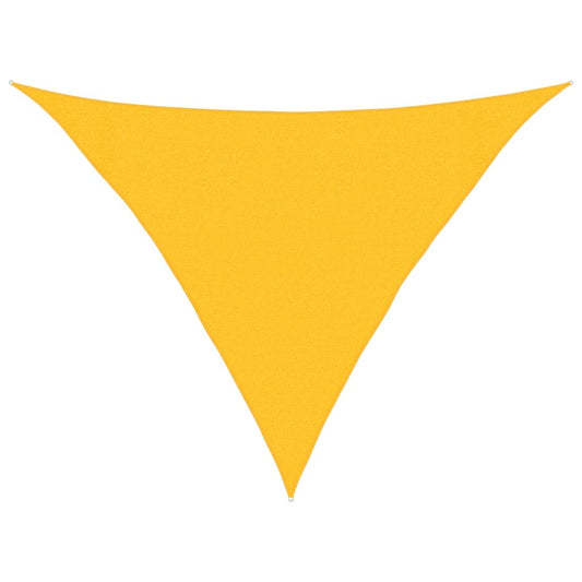 Sunshade Sail 160 g/m² Yellow 3x3x4.2 m HDPE