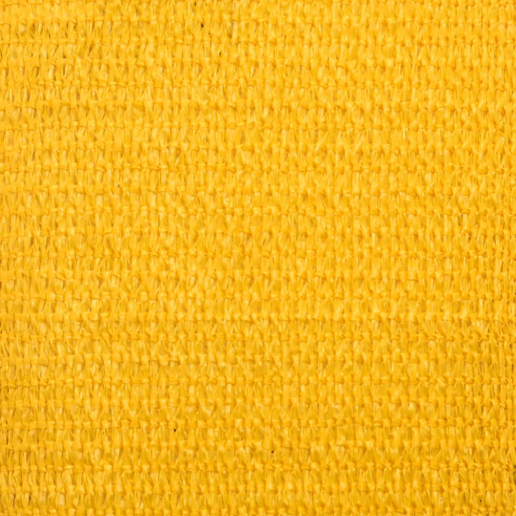 Sunshade Sail 160 g/m² Yellow 3.5x3.5x4.9 m HDPE