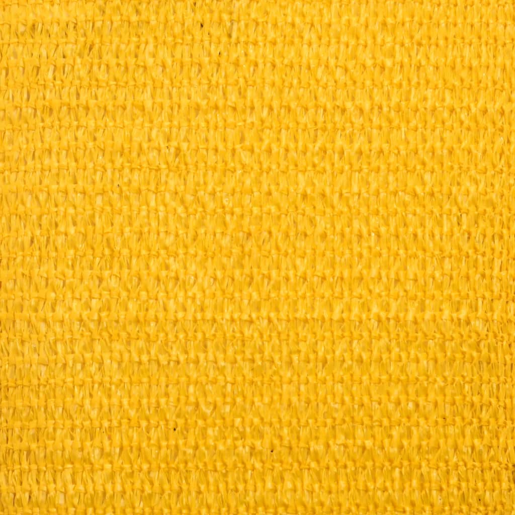 Sunshade Sail 160 g/m² Yellow 4x4x5.8 m HDPE