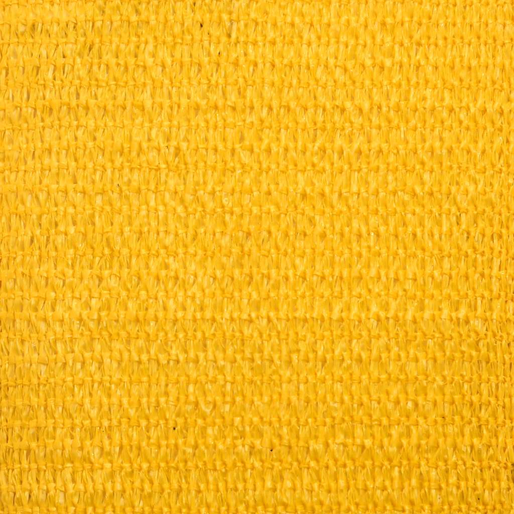 Sunshade Sail 160 g/m² Triangular Yellow 4.5x4.5x4.5 m HDPE