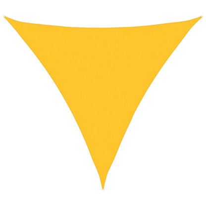 Sunshade Sail 160 g/m² Triangular Yellow 5x5x5 m HDPE