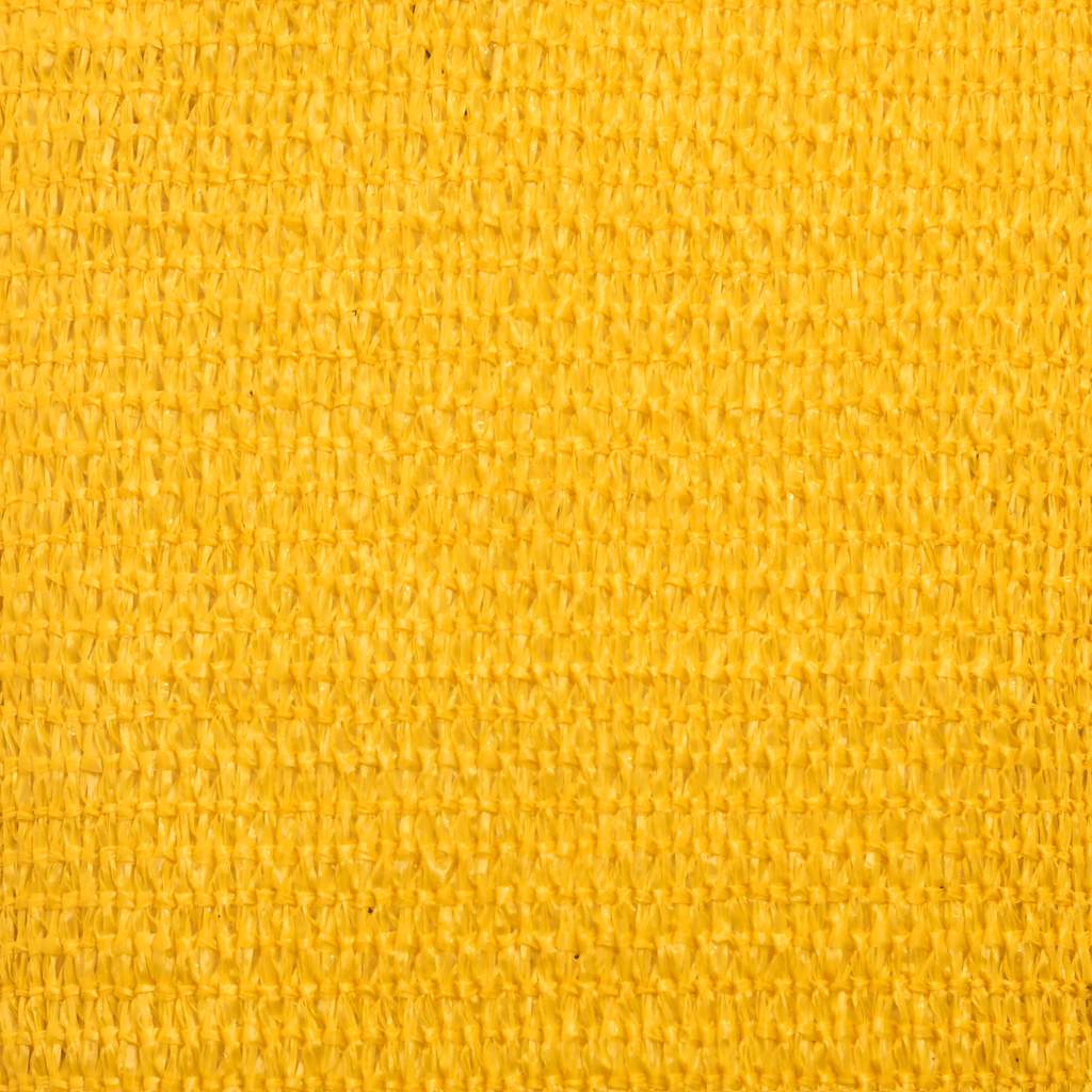 Sunshade Sail 160 g/m² Triangular Yellow 4x5x6.8 m HDPE