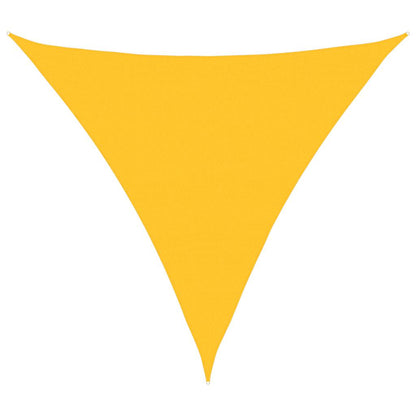 Sunshade Sail 160 g/m² Triangular Yellow 6x6x6 m HDPE