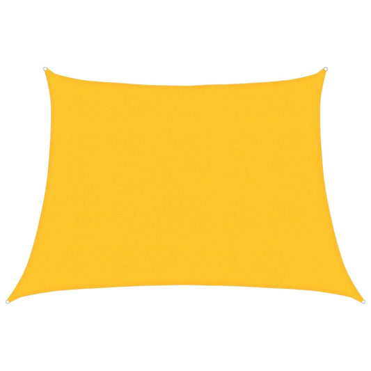 Sunshade Sail 160 g/m² Trapezium Yellow 4/5x3 m HDPE