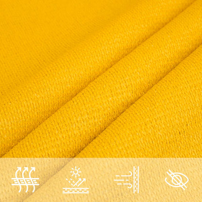 Sunshade Sail 160 g/m² Trapezium Yellow 4/5x3 m HDPE