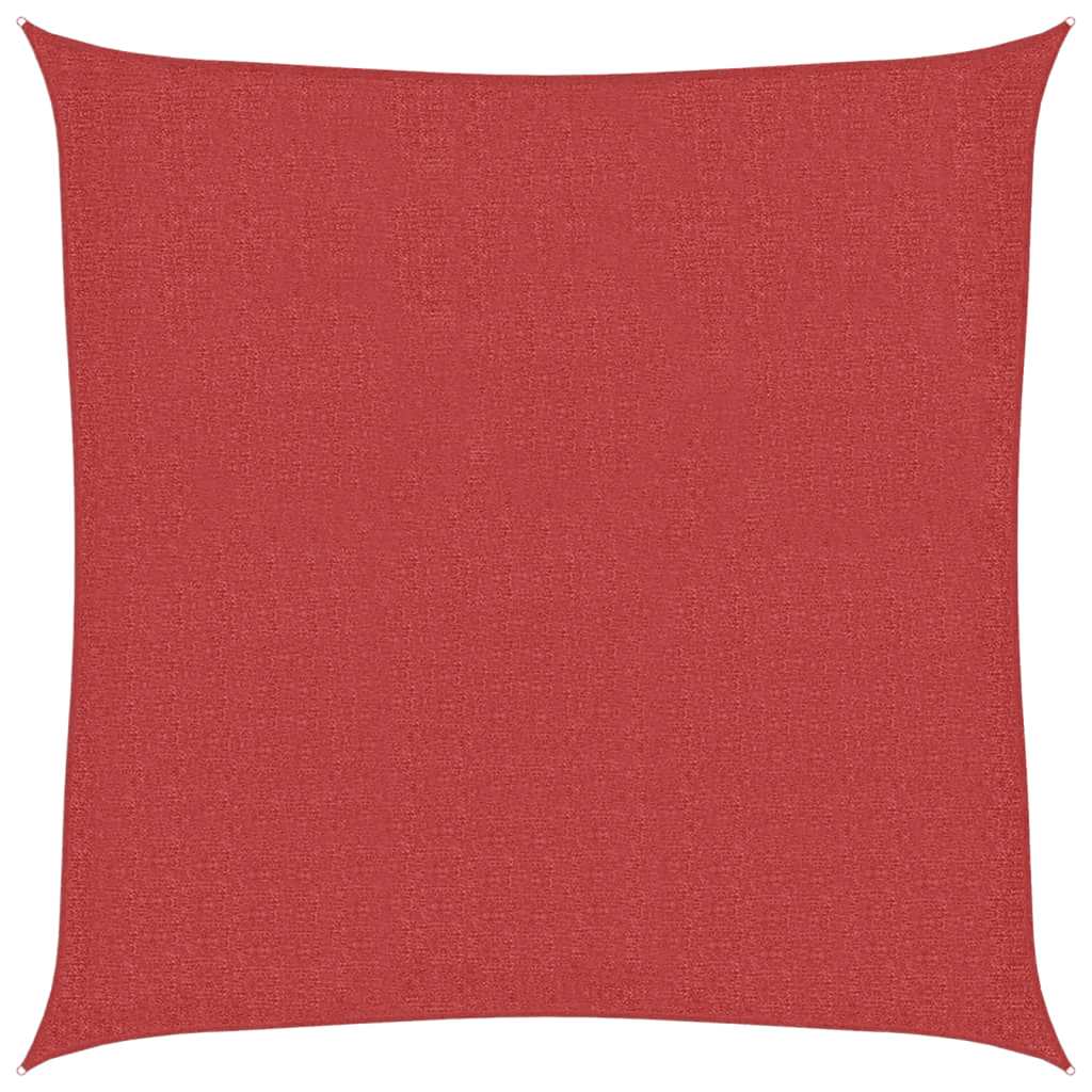 Sunshade Sail 160 g/m² Red 3x3 m HDPE