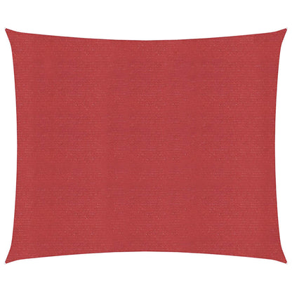 Sunshade Sail 160 g/m² Red 4x4 m HDPE