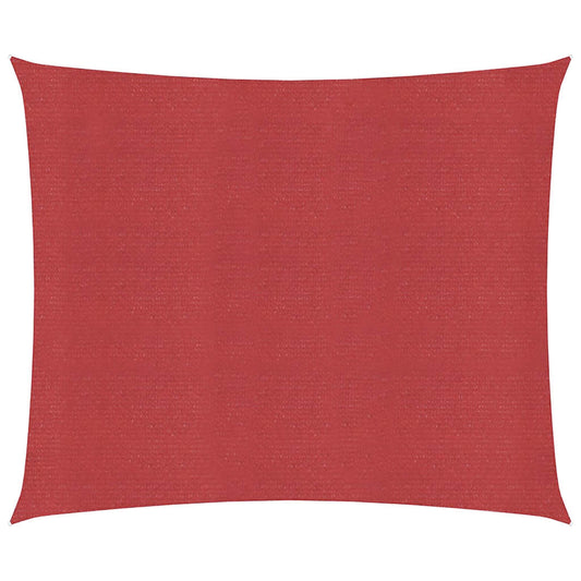 Sunshade Sail 160 g/m² Red 4x4 m HDPE