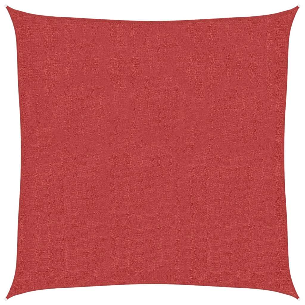 311610 vidaXL Sunshade Sail 160 g/m² Red 7x7 m HDPE