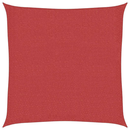 311610 vidaXL Sunshade Sail 160 g/m² Red 7x7 m HDPE