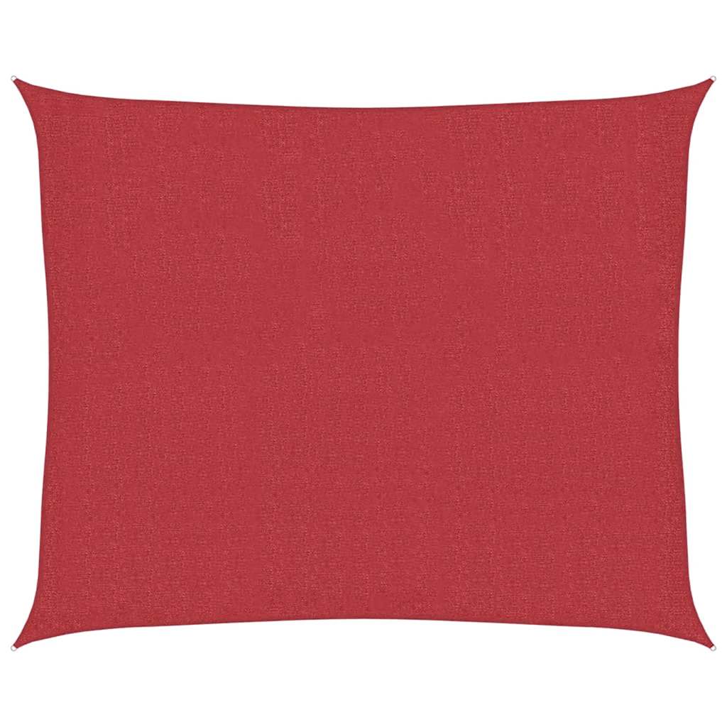 Sunshade Sail 160 g/m² Red 2.5x3 m HDPE