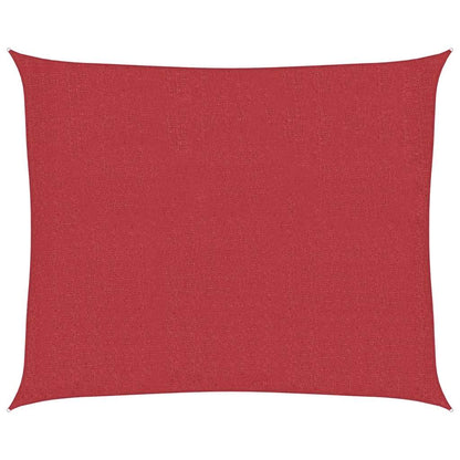 Sunshade Sail 160 g/m² Red 2.5x3 m HDPE