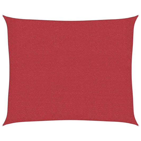 Sunshade Sail 160 g/m² Red 2.5x3 m HDPE
