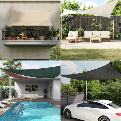 Sunshade Sail 160 g/m² Red 2.5x4 m HDPE