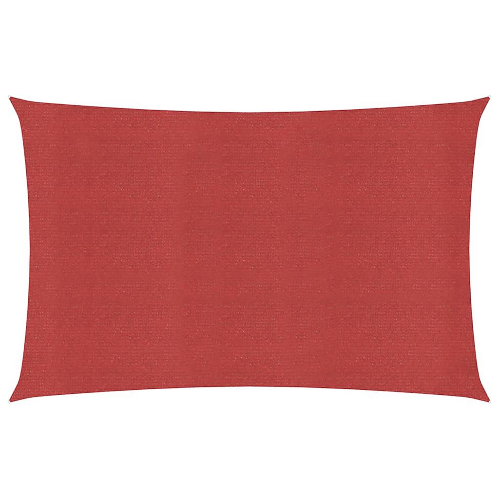 Sunshade Sail 160 g/m² Red 2.5x5 m HDPE